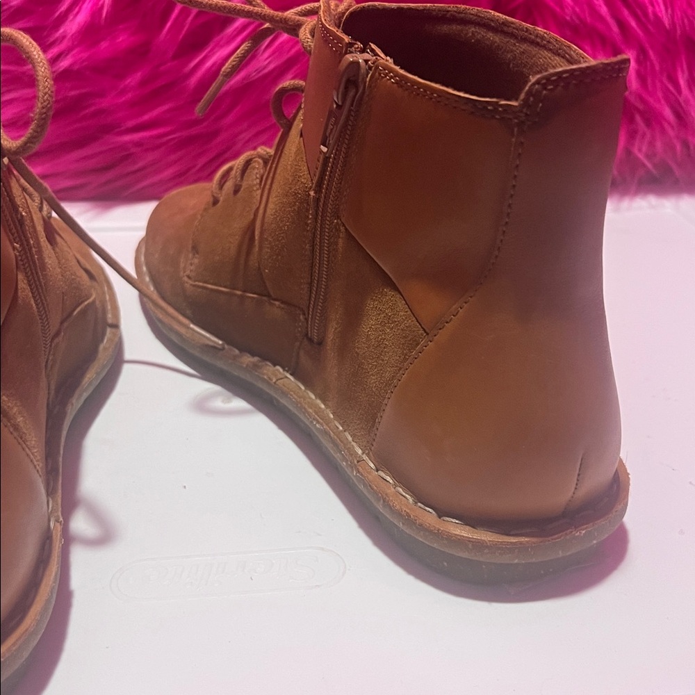 Brown Suede Women's Clark’s Boots - Picture 4 of 7